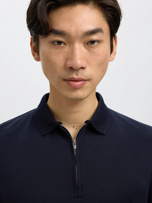 Polo - Selected - 16079026 Fave zip