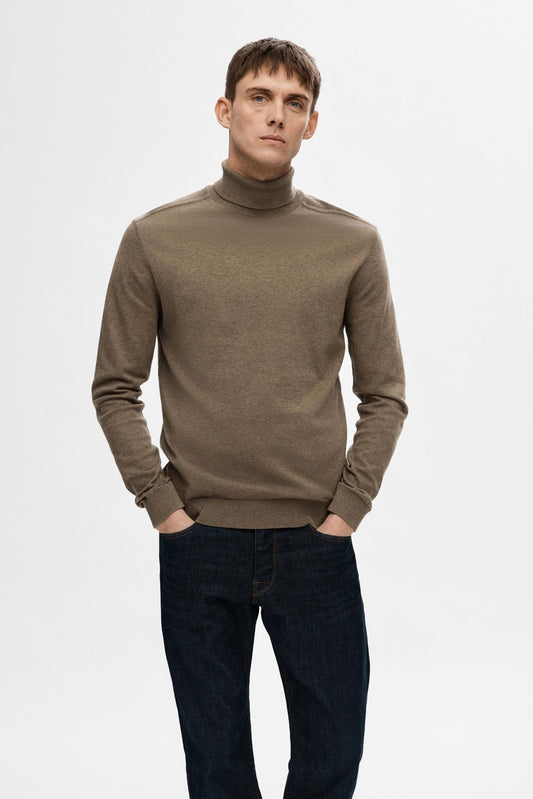 SWEATER - SELECTED - 16074684 BERG ROLL NECK