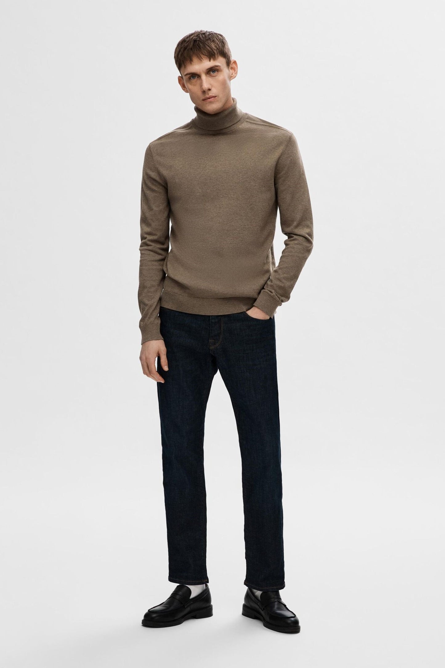 SWEATER - SELECTED - 16074684 BERG ROLL NECK