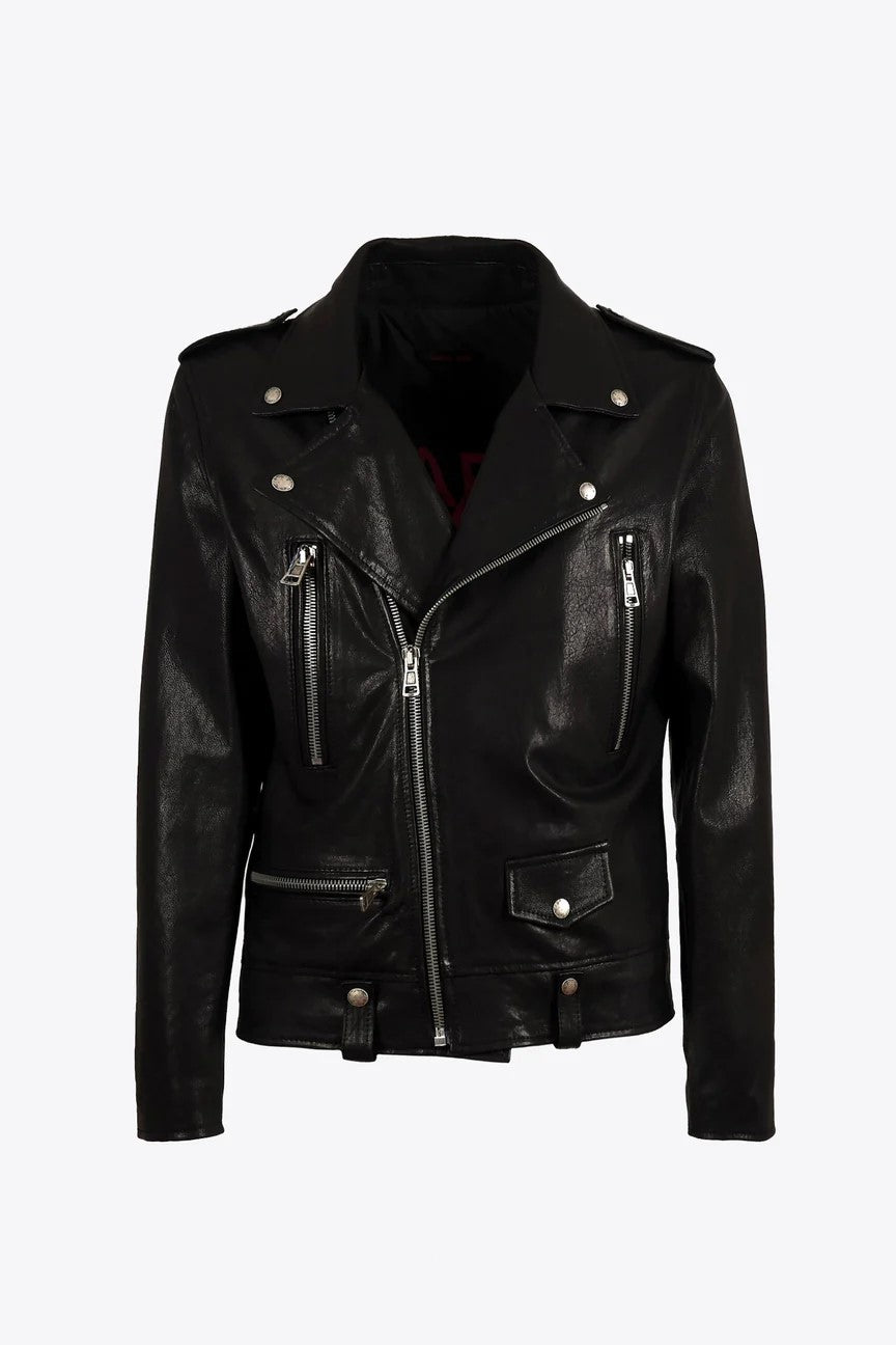 GIUBBINO - ARC LEATHER JACKET - YSL