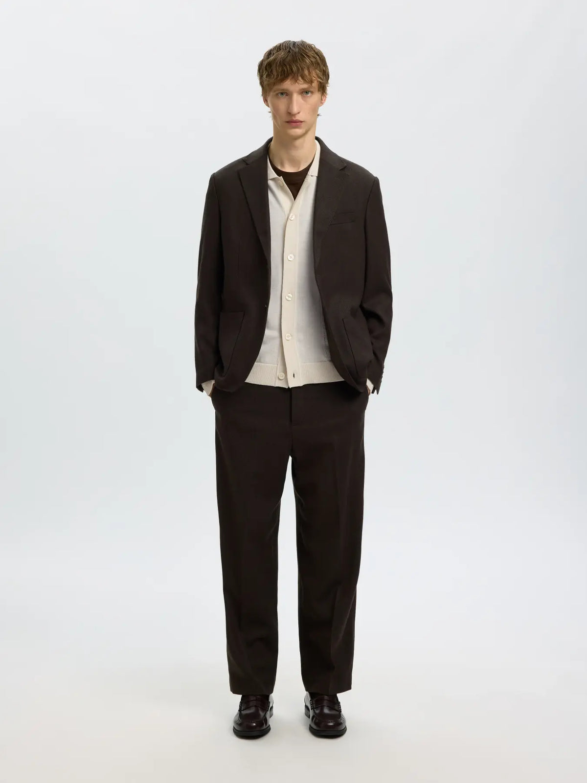 Polo Cardigan - Selected - 16101880 Tray