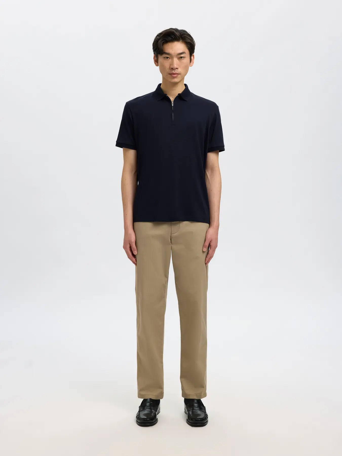 Polo - Selected - 16079026 Fave zip