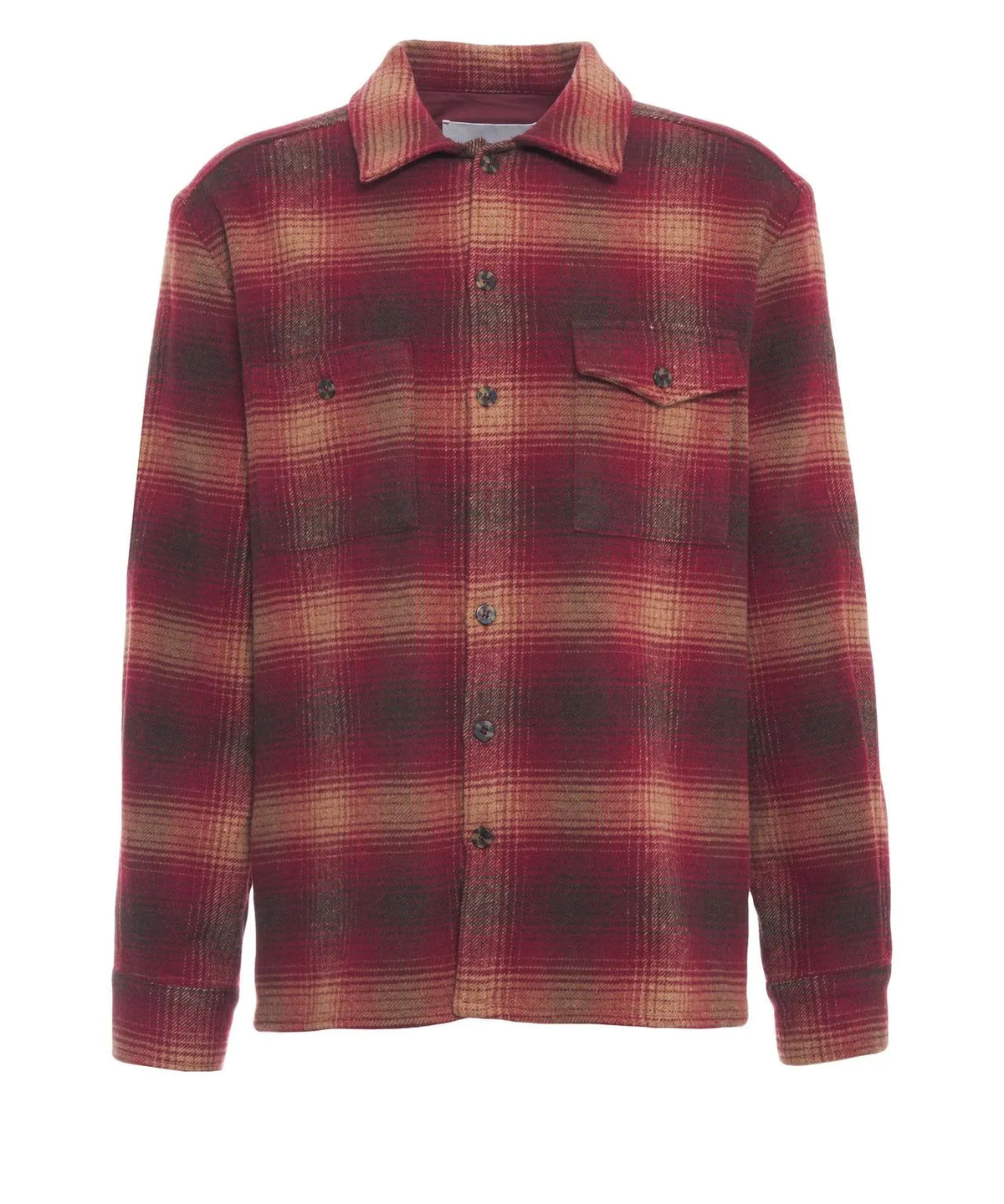 Camicia overshirt - Amaranto - B6AC0032