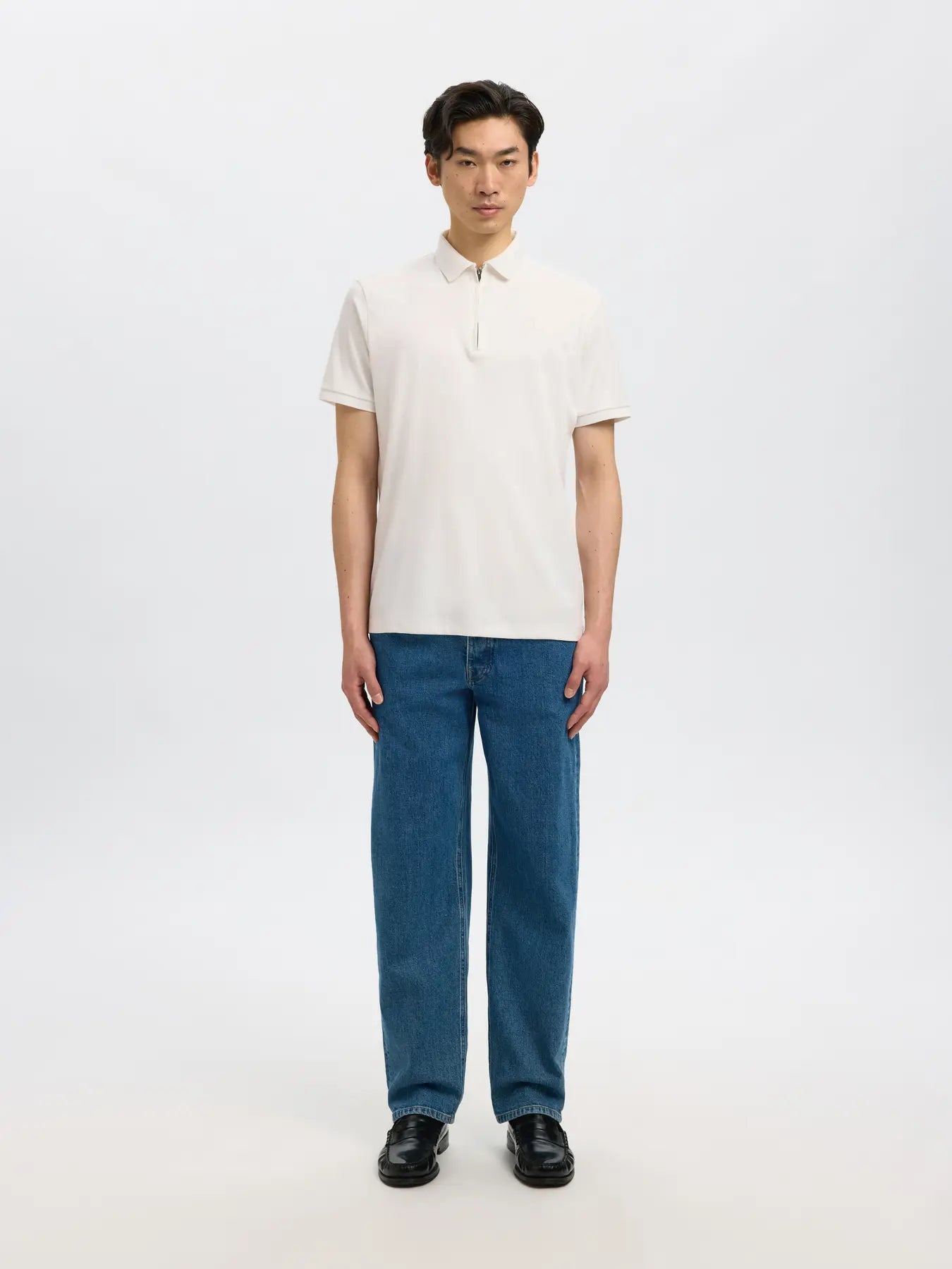 Polo - Selected - 16079026 Fave zip