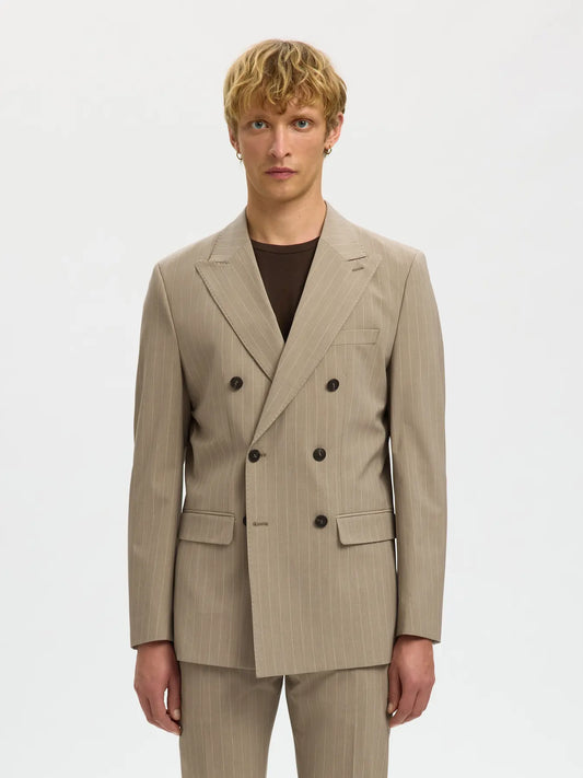 Giacca - Selected - 16100151 Liam Pinstriped