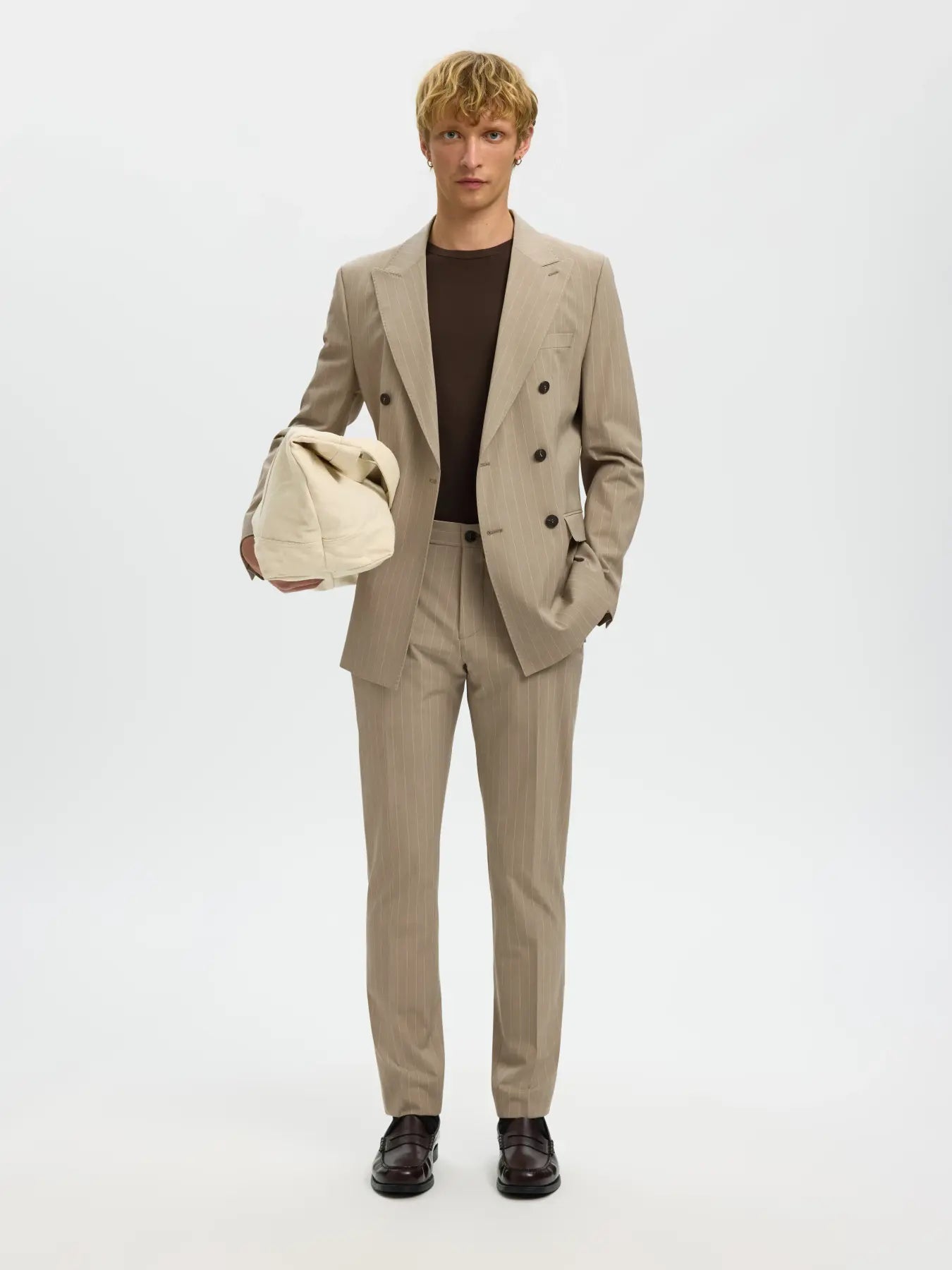 Giacca - Selected - 16100151 Liam Pinstriped