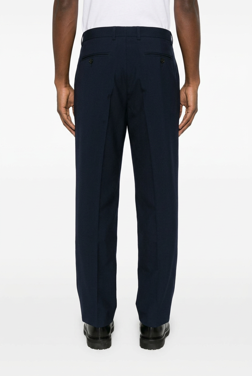 Pantaloni blu navy, vista posteriore