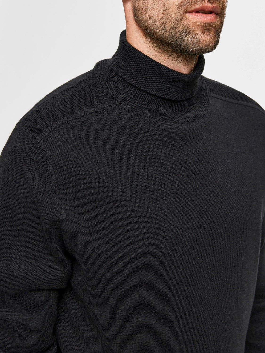 SWEATER - SELECTED - 16074684 BERG ROLL NECK