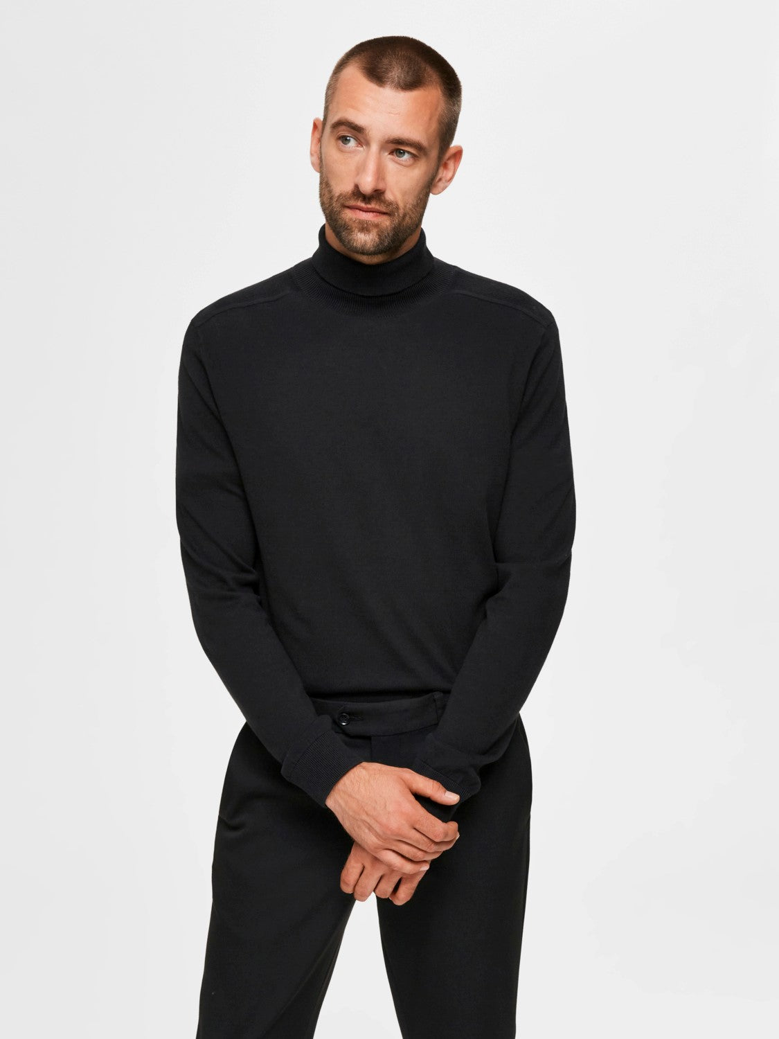 SWEATER - SELECTED - 16074684 BERG ROLL NECK