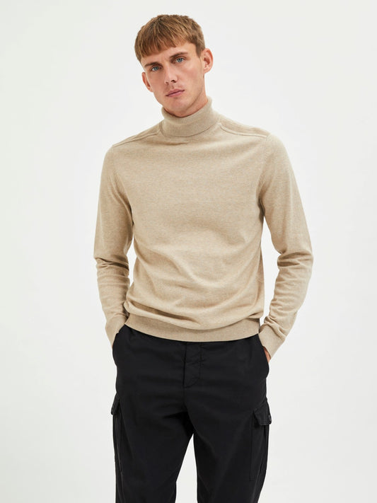 SWEATER - SELECTED - 16074684 BERG ROLL NECK