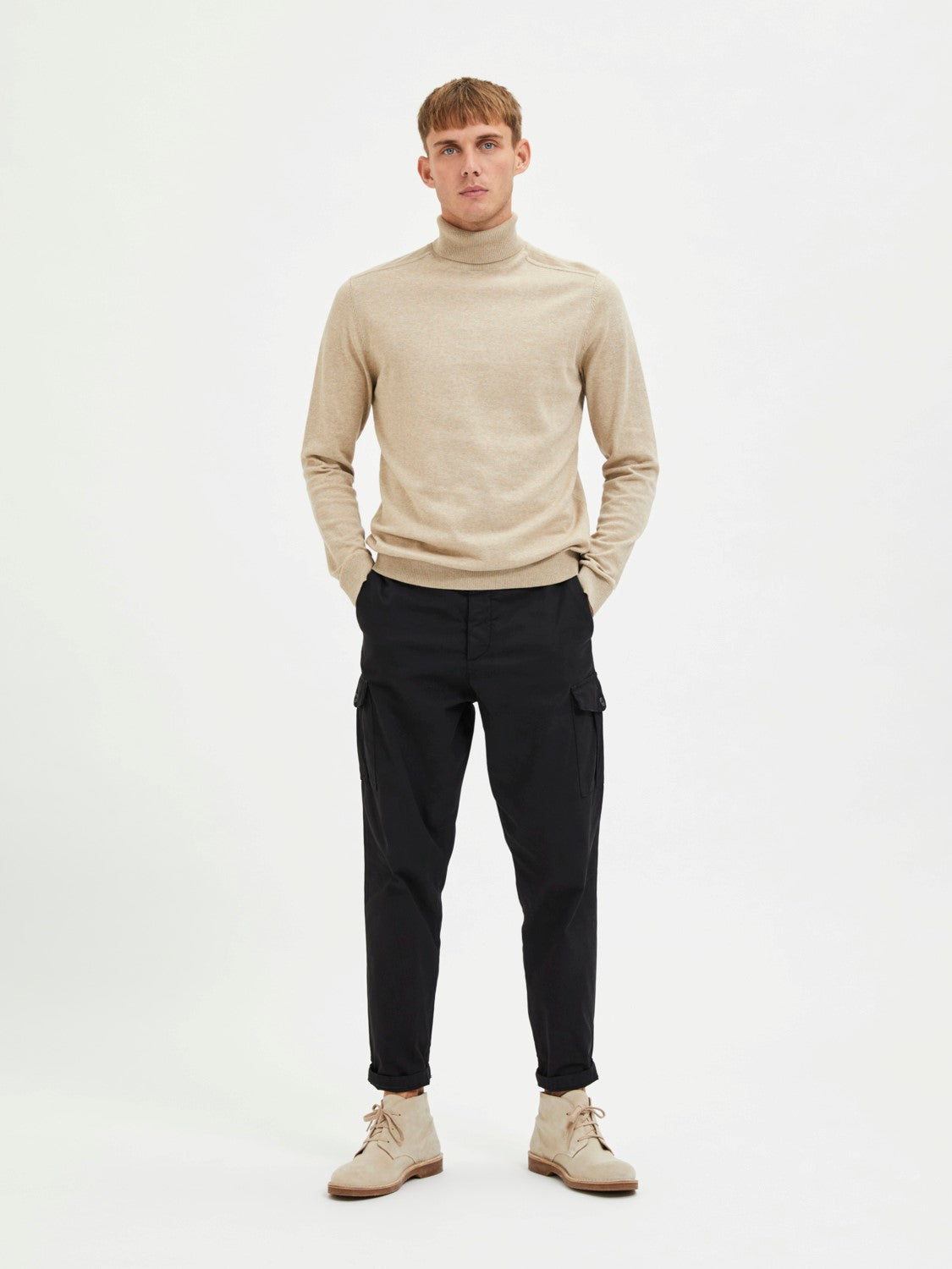 SWEATER - SELECTED - 16074684 BERG ROLL NECK