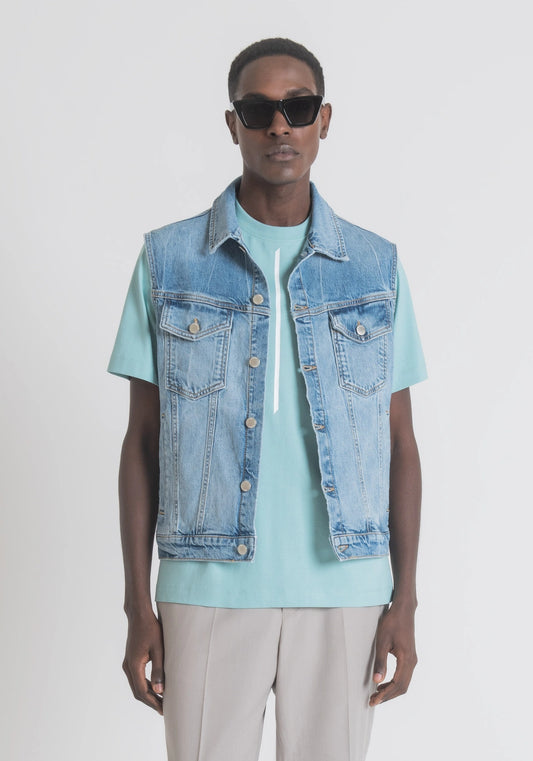 Gilet denim - Antony Morato - MMVE00092-FA750371-W01653