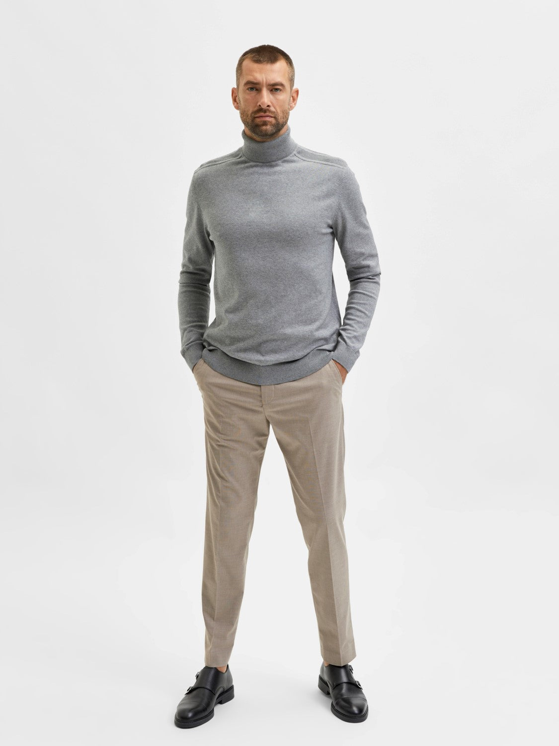 SWEATER - SELECTED - 16074684 BERG ROLL NECK